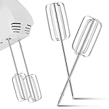 TOYANDONA 2-teiliges Edelstahl-handmixer-set – Robuste Ersatzrührbesen für Elektrische Handmixer Und Küchenmaschinen, Rostfreier Schneebesen Und Knethaken zum Backen, Kochen Und Eierschlagen