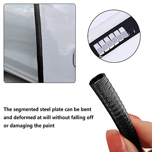 Car Door Protector Edge Guards Black Universal Rubber Car Door Edge Protector U Shape Automotive Door Entry Guard,Fits For Auto Door Edge Trim Molding For Sedans,Suv,Atv,Trucks,Boats 32Ft(10M Black #TOP4