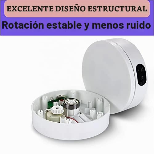 Miniatura 5 de Blanco Giratoria Eléctrica Para Fotografía, Base Giratoria Eléctrica De 360 Grados, Plato Giratorio Para Fotografía, Grabación De Vídeo, Negro Batería Usb 16cm 6.3 Inch