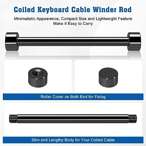 UCINNOVATE Custom Coiled Cable Winder, Rod Metal Bar Management with Multifunctional - Image 3