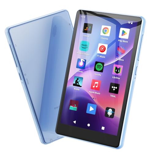Reproductor MP3 de 160 GB con Bluetooth y WiFi, reproductor de MP3 Android con Spotify, reproductor MP4 con pantalla táctil HD de 4.5 pulgadas, Google Play, Amazon Music, Pandora, reproductor para