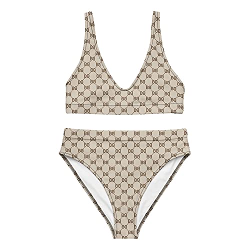 Bikini Bitcoin taille haute gainant en tissu recyclé confortable