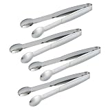 MSY BIGSUNNY 6" Premium Stainless Steel Sugar Cube Tongs Ice Tongs, Mini Serving Tongs Appetizers To