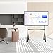 Mobile Smart Board Stand - Cart Rolling Floor Stand for 65-98 inch Interactive Whiteboard, Floor TV Stand with Four Lockable Wheels, Design for The Modern Office or Classroom