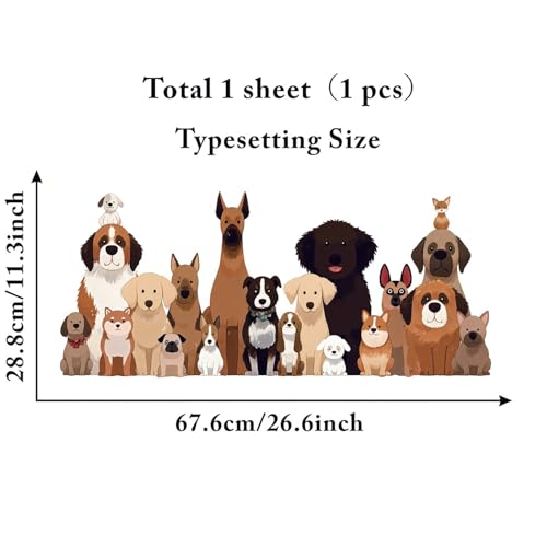 Vinilos decorativos de perros adorables para pared miniatura 2