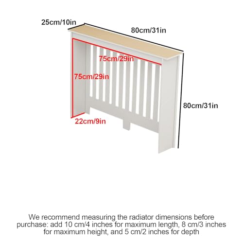 Étagère de radiateur pour bureau à domicile avec tablette décorative