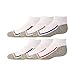 Gold Toe Big Boys' 6 Pack Athletic Low Cut Sock, White/Multi, Medium