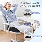 ZIKEE Pioneering Seat Cushion for Pressure Relief, Ergonomic Office Chair Cushion for Sciatica, Back, Hemorrhoids & Tailbone Pain Relief, High-Density Memory Foam Car Seat Cushion with Anti-Slip Base - Image 4