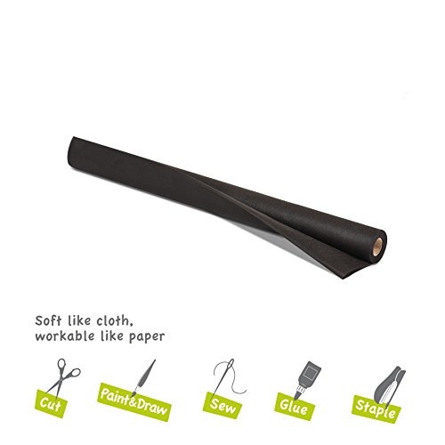 Smart-Fab Art & Decoration Fabric, Black 24" X 18' #TOP3