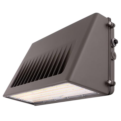 Konlite - 90W/63W/45W Full-Cutoff LED Wall Pack Lights, Selectable Wattage & CCT (5000K/4000K/3000K), LED Wall Light, Energy Efficient, Durable, Outdoor Commercial Wall Pack Light, 14,900LM
