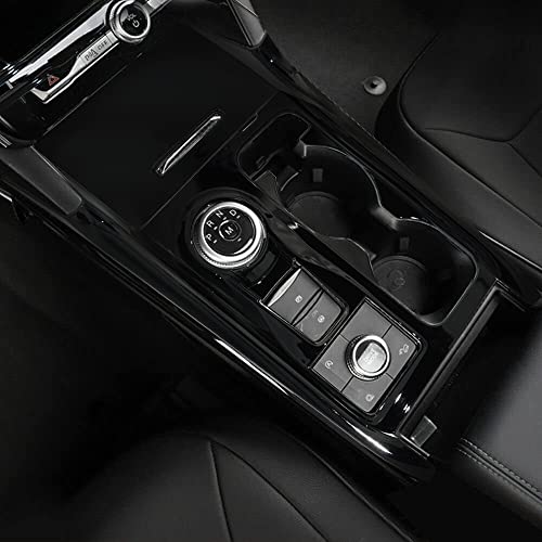 Flash2Ning Gloss Black Gear Shift Panel For Ford Explorer 2023 2022 2020 2021 Center Console Cover, Ford Explorer Interior Accessories, Abs Plastic Inner Trim, Set Of 2Pcs #TOP1