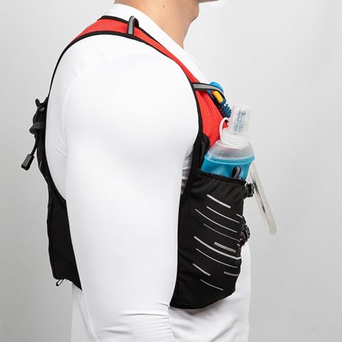Gilet running avec sac hydratation ajustable LOVIVER en polyester léger à compartiments multiples - 4