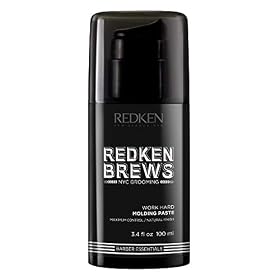 Redken – Pâte Malléable pour Cheveux – Tenue Forte – Work Hard Molding Paste for Men – 100 ml