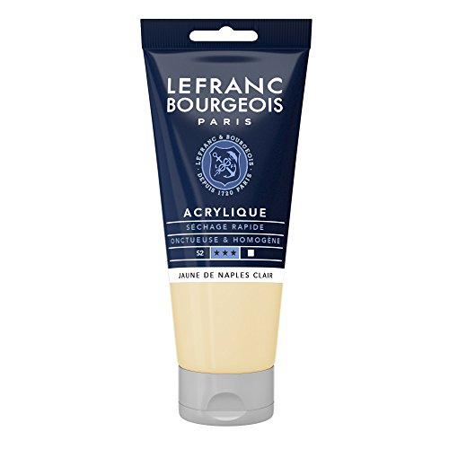 Lefranc Bourgeois Acrylique Fine Tube 80ml Jaune De Naples Clair