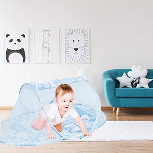 Image of Alomejor Baby Crib Net Tent, Foldable Mesh Canopy, Portable Breathable Design for Infant Sleep Protection