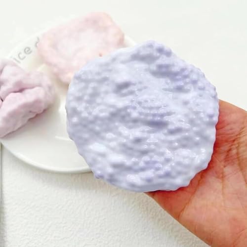 3-Pack Multicolor Stress Ball, Soft Squishy Stress Balls Fidgets for Anxiety Relief and Focus, Durable Sugar Ball Fidget Toy for Kids Adults Office School Home Use in Blue Pink Purple Colors - Image 2