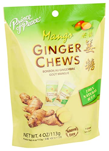 Prince Of Peace Mango Ginger Chews, Natural, 4 Ounces (Pack Of 12) #TOP1