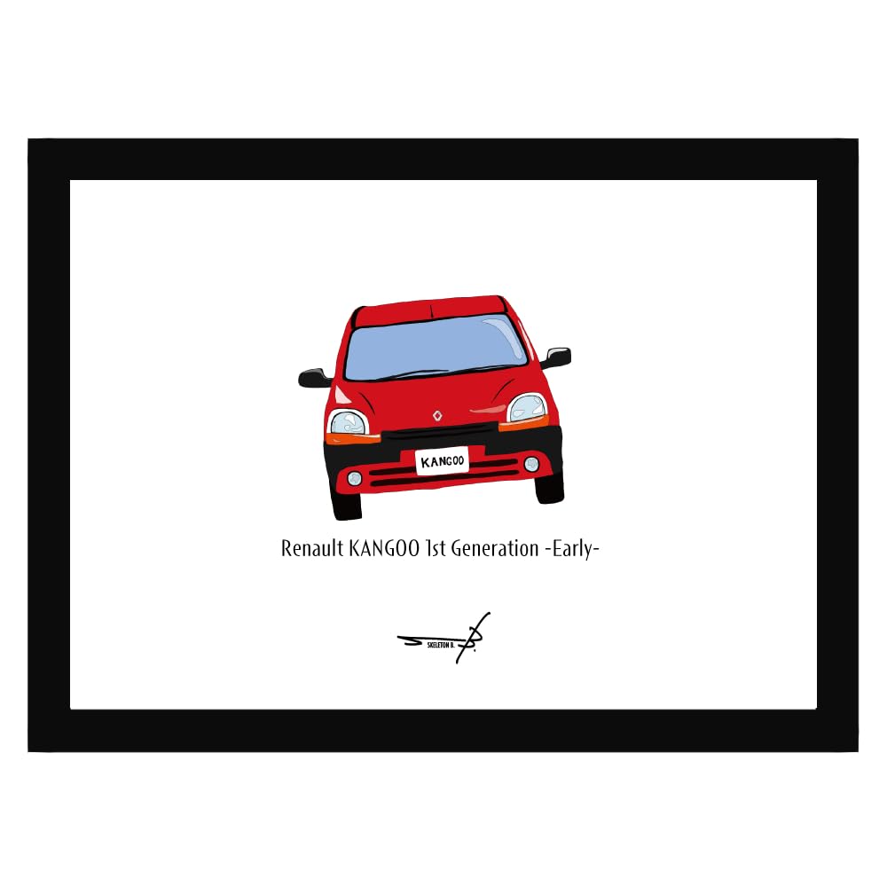 Amazon.co.jp: ルノー カングー ポスター A4額入り ポップアート