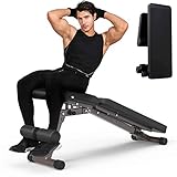 【Perfecto para un entrenamiento de cuerpo completo】: este banco de pesas ajustable le brinda una variedad de ejercicios, perfecto para prensa con mancuernas, prensa de pecho, fondos de banco de tríceps, entrenamiento de músculos abdominales, etc. ejercicio, especialmente para mejorar la fuerza de la parte superior del cuerpo.