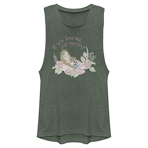 T-shirt sans manche Disney Princess Let Me Sleep XL vert