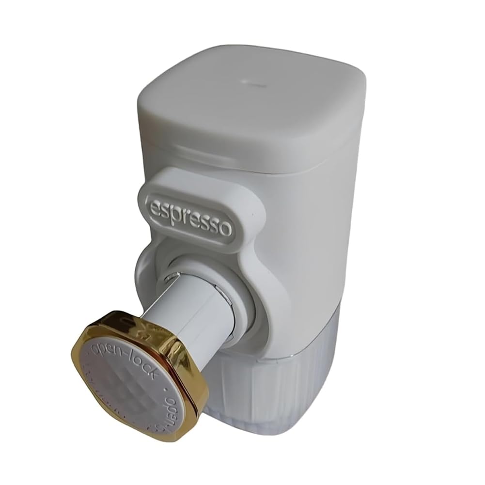 Hndhbfgrt Portable Manual Espresso Maker Hand Operated Mini Coffee Machine Capsules or Ground Coffee Compact No Power Travel Coffee for Camping Hiking Travel Coffee