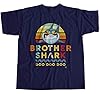 1Tee Mens Brother Shark T-Shirt Navy Blue Medium #1