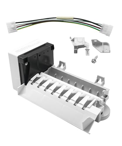 2198597 Refrigerator Ice Maker Assembly Fit for Whirlpool Maytag KitchenAid Kenmore Replaces 1016069 AH869316 EA869316 PS869316 626663 W10122502 2198678 W10190960 Etc.