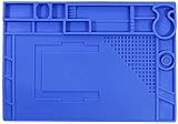 🔧 【Sicherheit und Hitzerresistenze】: Die qualitativ hochwertige Arbeitsmatte kann eine hohe Temperaturbeständigkeit von 500 ° C aufweisen, die Ihre darunter arbeitsplatte vor Hochtemperatur beschädigt schützt und vermeidet ungewollte Brandflecken. Der Antischaumschutz macht Lötmatte Silikon langlebiger.