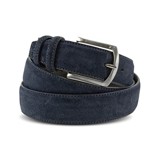 La Bottega del Calzolaio Herrengürtel aus handgefertigtem Wildleder Made in Italy 115 cm (46/48-48/50 EU)