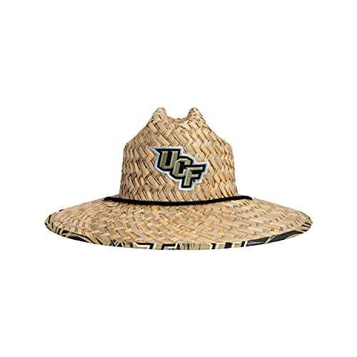 Image of FOCO Men's NCAA College Team Logo Floral Straw Sun Hat