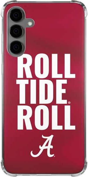 Skinit Clear Phone Case Compatible with Galaxy S24 Plus - Officially Licensed University of Alabama Roll Tide Roll Design