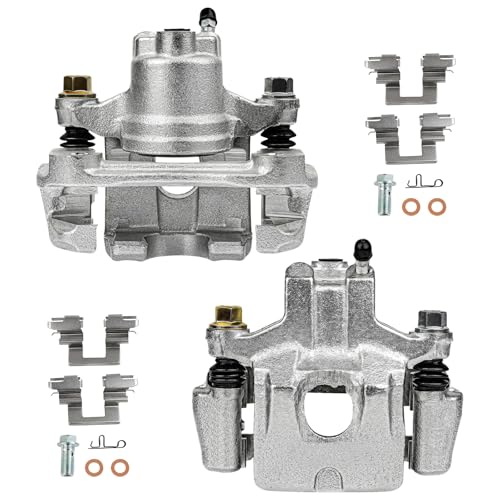 SCITOO Rear Left & Right Disc Brake Calipers With Bracket 19B2697 19B2696