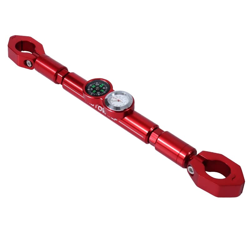 Accesorio crossbar de manillar 22 mm rojo con reloj y brújula para pit bike CRF