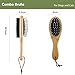 kep-Mve Double-Sided Pet Grooming Brush with Bamboo Handle, Slicker and Bristle Combo for Dogs and Cats