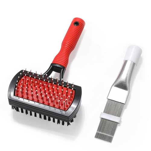 Cepillo de bobina de CA, limpiador de bobina evaporadora, herramienta de peine de radiador, herramienta de mantenimiento de aletas de aire acondicionado, kit de cepillo de limpieza de bobina de doble