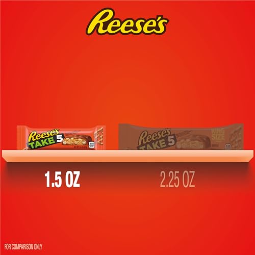 REESE'S TAKE 5 Pretzel, Peanut and Chocolate Candy Bars, 1.5 oz (18 Count) - Thumbnail 3