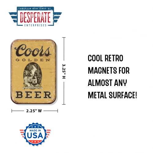 Imán de nevera vintage Coors Golden pequeño miniatura 2