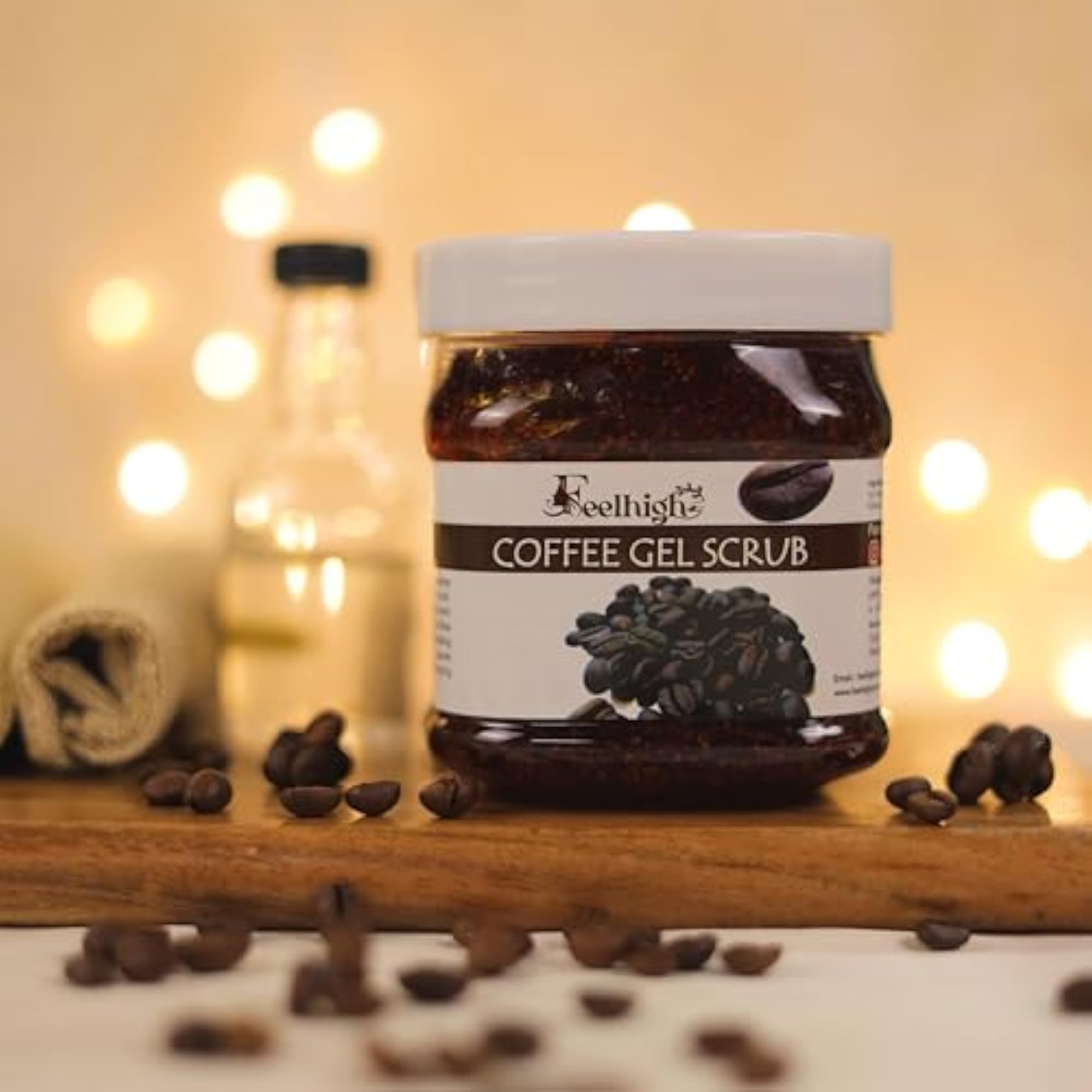 Coffee Gel Scrub Enriched with Coffee Extract, Smoother Skin
