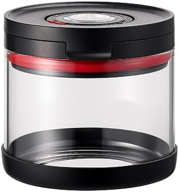 YHKZZXKZ，Airtight Coffee Canister, 20oz Glass Storage Container with Scoop, Kitchen Food Jar for Coffee Beans, Grounds, Tea, Sugar, Flour, Cereal, Blue，1800ml