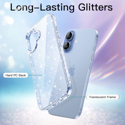 Image of JETech Glitter Case for iPhone 17, Blue