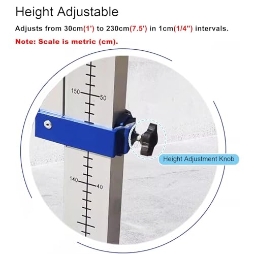 DEGQSTPC Portable Track & Field Elementary High Jump Standards Equipment,Training High Jump Stands Aluminum, School High Jump Standard Measures from 1' to 7.5'