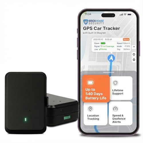 Brickhouse Security EON Odyssey GPS Tracker for Vehicles & Assets – Magnetic Waterproof 4G LTE Asset & Vehicle GPS Tracker with Long Battery Life, Real-Time Tracking, Geofence & Tamper Alert