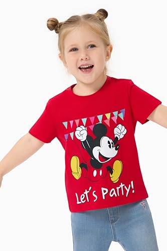 Image of Disney Kids Birthday Shirts 2-9Y, Cute Graphic Tees, Birthday Party Outfit