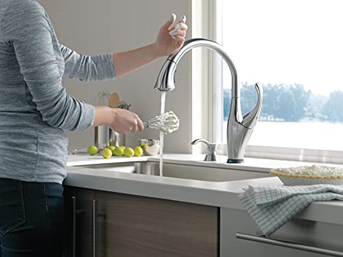 Delta Faucet Addison Touch Kitchen Faucet Brushed Nickel, Kitchen Faucets With Pull Down Sprayer, Kitchen Sink Faucet, Touch Faucet For Kitchen Sink, Touch2O Technology, Arctic Stainless 9192T-Ar-Dst #TOP7
