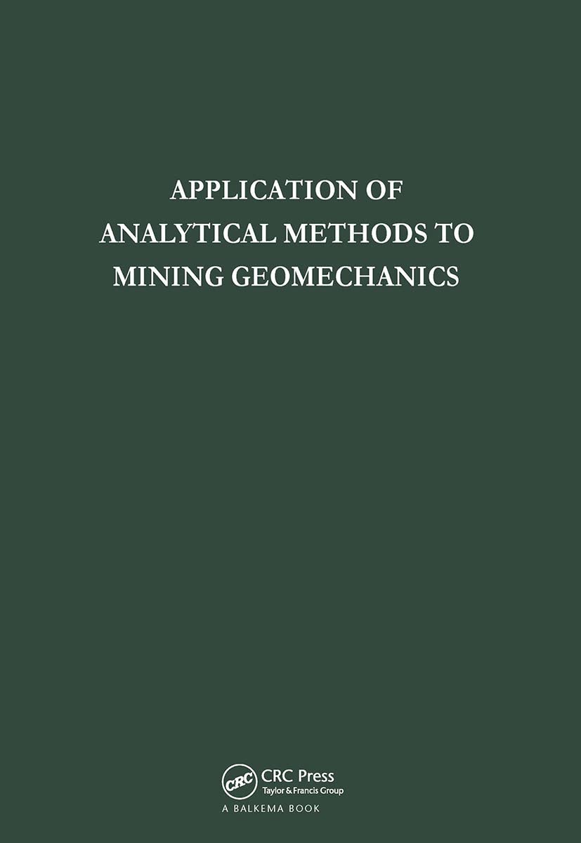 Applic Analytical Mthds Mng Geomch      1st Edition