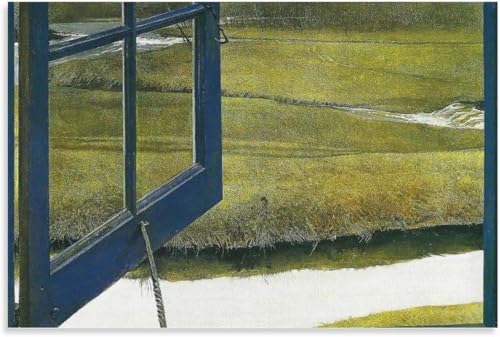 Affiche Andrew Wyeth Amour dans l'après-midi Peinture Rétro Sur Toile 30x45cm Sans Cadre