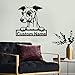 Produktbild SOULSIS Personalisierte italienische Greyhound Hund hölzernschild Kunst | Benutzerdefinierte Italienischer Windhund Hund hölzernschild | Geburtstagsgeschenk | Tier lustig
