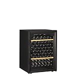 vieille porte vitrée  Armoire à vin de vieillissement - 98 bouteilles - Porte Vitrée Cadre Noir - OXP1T98NVN