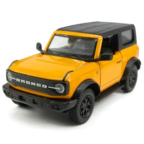 Modelo de carro 2 puertas Bronco escala 1:36 diecast miniatura 6