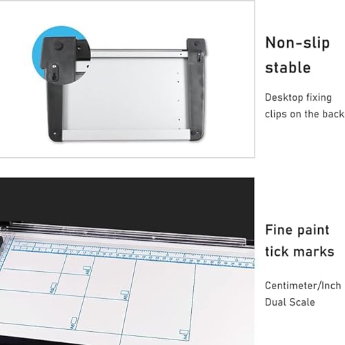 Recortadora de papel giratoria con protector de seguridad para corte preciso de fotos, películas y papel
